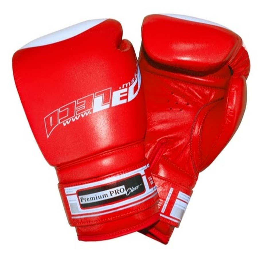 Перчатки ЛЕКО бокс Премиум ПРО красные 10 унций т00205 от магазина Супер Спорт