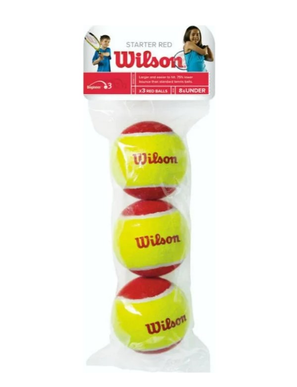 Теннисные мячи Wilson Starter Red 3 шт от магазина Супер Спорт