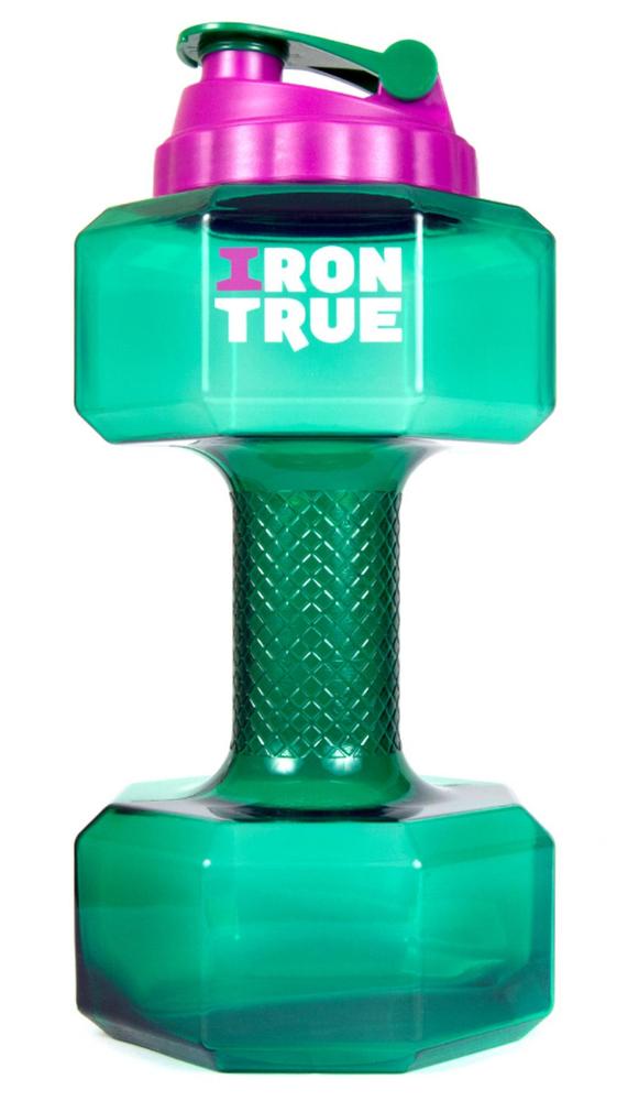 Бутылка-гантель Irontrue 2.2L зеленый от магазина Супер Спорт
